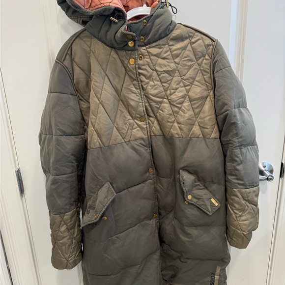 Scotch & Soda Jackets & Blazers - Scotch & Soda Arza Quilted Two-Tone Jacket in Olive and Khaki